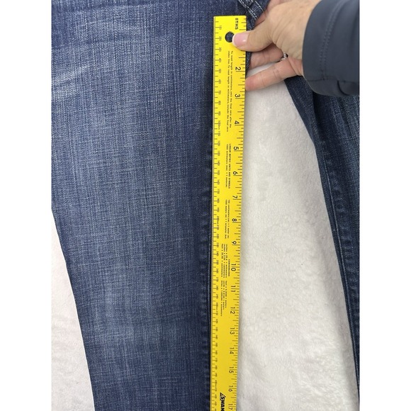 Rock & Republic Jeans Womens 27 Whiskers Washout Faded Logo Embellished Pockets - Picture 10 of 16